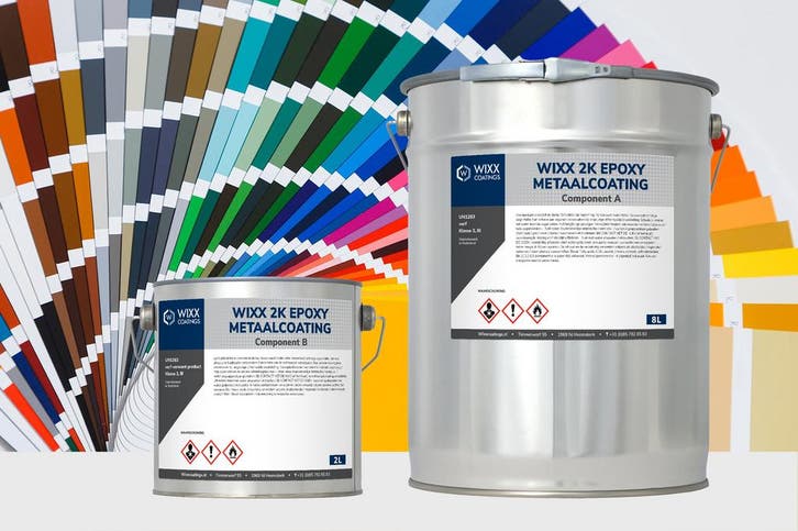 Wixx 2K Epoxy Metaalcoating Mengkleur 5L, Doe-het-zelf en Verbouw, Verf, Beits en Lak, Verf, Overige kleuren, Nieuw, Minder dan 5 liter