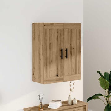 vidaXL Wandkast 69,5x34x90 cm bewerkt hout artisanaal, Verzenden, Nieuw, 50 tot 100 cm, Minder dan 100 cm