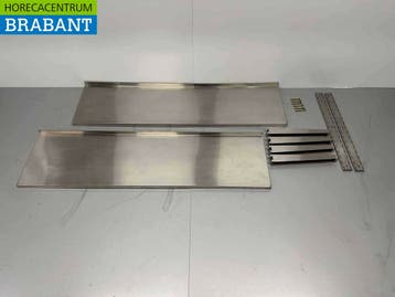 RVS Dubbel Wandschap Schap Basic-line 150 x 40 cm Horeca, Ophalen of Verzenden, Nieuw in verpakking