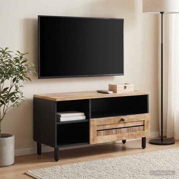 vidaXL Opslagkasten Bruin 80 x 33,5 x 46 cm Massief Mango, Huis en Inrichting, Woonaccessoires | Cd- en Dvd-rekken, Verzenden