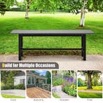 LIVSK Tuinbank van HDPE en Metaal - Weerbestendig - Ergonomi, Verzenden, Nieuw