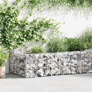 vidaXL Gabion plantenbak 180x90x50 cm gegalvaniseerd staal, Verzenden, Nieuw, IJzer, Minder dan 1 meter