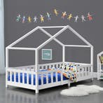 Kinderbed Treviolo met uitvalbeveiliging 90x200 cm wit mat, Verzenden, Nieuw