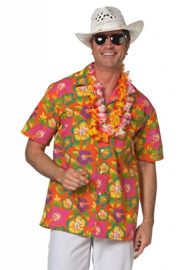 Hawaii blouse heer oranje, Ophalen of Verzenden, Nieuw