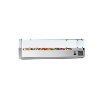 GGM Gastro | Opzetkoelvitrine ECO - met glazen afdekplaat -, Verzenden