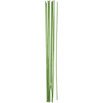 Bloemsteeldraad, L: 30 cm, d 2 mm, groen, 20 stuk/ 1 doos, Nieuw