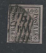 Italiaanse oude staten - Romagna 1859 - 5 Baj paars nr.6, Gestempeld