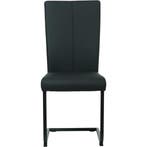 Leren eetkamerstoel Dry - Hermes Nero (zwart) - Sledepoot, Huis en Inrichting, Stoelen, Ophalen of Verzenden, Nieuw, Leer, Modern