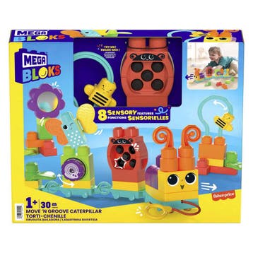 Mega Bloks sensorische bouwset rups van €36,99 voor €24,93, Ophalen of Verzenden, Nieuw