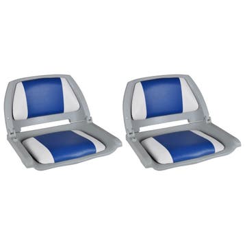 vidaXL Bootstoelen 2 st inklapbare rugleuning 41x51x48 cm, Watersport en Boten, Bootonderdelen, Verzenden, Nieuw