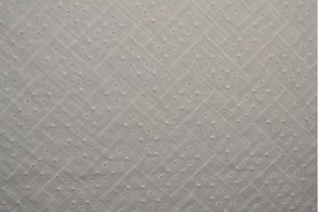 Katoen broderie Wit (patroon 01) - rol 40 meter, Verzenden, Nieuw