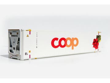 Schaal 1 Kiss 561 126 Reefer Container COOP Radischen 45 ft, Ophalen of Verzenden, Nieuw, Natuur, Analoog