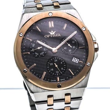 Optima - Swiss Made Chronograph - OSC456-SR-3 - Zonder, Nieuw