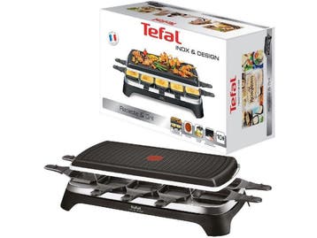 Tefal Inox RE4588 - Gourmetstel - 10 pannetjes - zwart, Witgoed en Apparatuur, Gourmetstellen, Verzenden, Nieuw