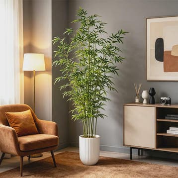 Grote Kunst Bamboe Plant 160-270cm - Realistische Decoratie, Huis en Inrichting, Kamerplanten, Verzenden