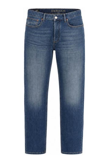 Denham Broek in maat W34 L32 Blauw, Kleding | Heren, Verzenden, Zo goed als nieuw, Blauw, Denham