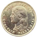Gouden 10 gulden 1897 parels los Wilhelmina, Postzegels en Munten, Munten | Nederland, Verzenden, Goud, Koningin Wilhelmina, Losse munt