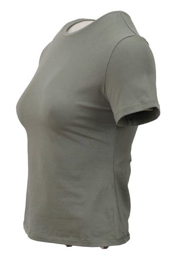 Organic Basics T-shirt in maat L Groen, Kleding | Dames, T-shirts, Organic Basics, Verzenden, Zo goed als nieuw, Groen