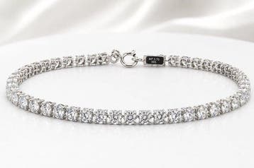 Zonder minimumprijs - Armband - 14 karaat Witgoud - 3.70ct., Nieuw