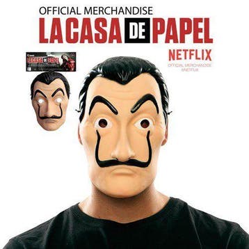 La Casa De Papel masker, Verzenden, Nieuw, Feestartikel
