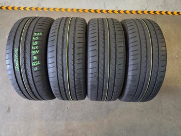 225/45/18 91V *RSC GOODYEAR ZOMERBANDEN 6,9MM PROFIEL 4X, Ophalen, 18 inch, Gebruikt, Band(en)