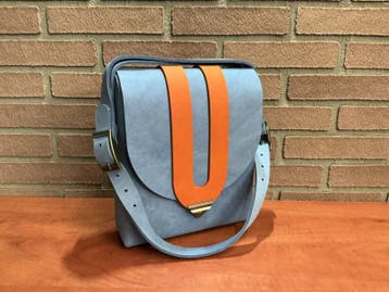 Gulf color schoudertas leer, Ophalen of Verzenden, Nieuw