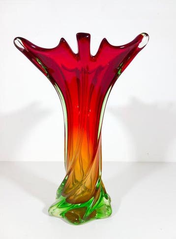 Vaas - Muranoglas - Hoogte 33 cm