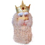 Gezichtsmasker koning van latex - Mensen maskers, Ophalen of Verzenden, Nieuw