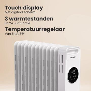 2dekans | Auronic Olieradiator - Elektrische Kachel - 3, Ophalen of Verzenden, Zo goed als nieuw