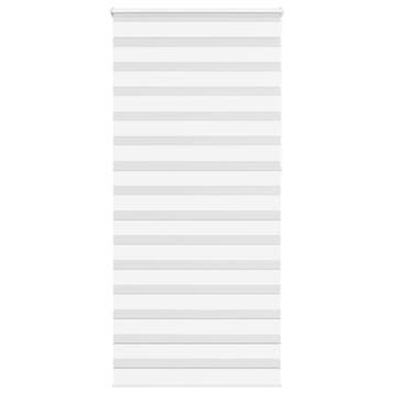 vidaXL Zebra rolgordijn 115x230 cm stofbreedte 110,9cm, Verzenden, Nieuw, Wit
