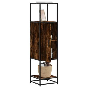 vidaXL buffetkast 35,5x35x139 cm bewerkt hout en metaal, Verzenden, Nieuw, Overige houtsoorten