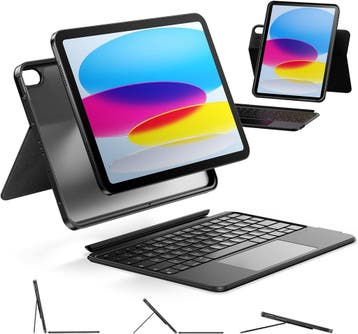 iPad 10/11 Toetsenbordhoes | RGB Trackpad | Retourdeal 46%, Apple iPad, Zwart, 11 inch, Ophalen of Verzenden