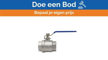 Bieden: Osculati Ball Valve 1 1/4inch F-F Stainless Steel 1, Watersport en Boten, Bootonderdelen, Ophalen of Verzenden, Nieuw