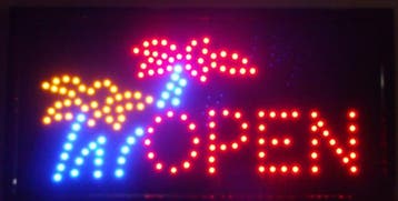 OPEN LED bord lamp verlichting lichtbak reclamebord #B7, Verzenden, Nieuw in verpakking