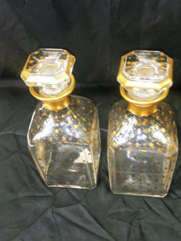 Karaf (2) - Kristalglas - 2 karafjes Baccarat