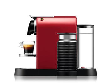 Krups -  Nespresso Citiz & Milk Capsulemachine Rood, Verzenden, Nieuw, 1 kopje, Koffiepads en cups