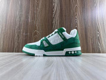 Louis Vuitton Trainer | Green Monogram Denim White, Overige kleuren, Nieuw, Ophalen of Verzenden, Sneakers of Gympen