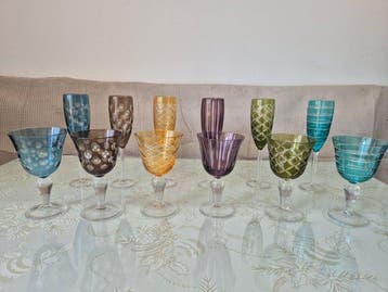 Pols Potten - Champagneglas (12) - Glas - Stekken, Antiek en Kunst, Antiek | Glas en Kristal