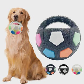 Honden Voetbal Speelgoed met Handvat - Piepend, Drijvend & D, Verzenden, Nieuw