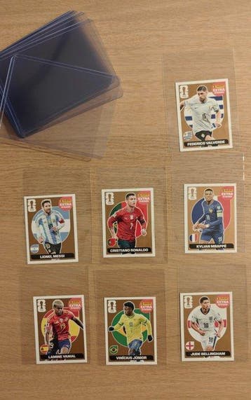 Panini World Cup Lionel Messi, Cristiano Ronaldo, Kylian, Nieuw