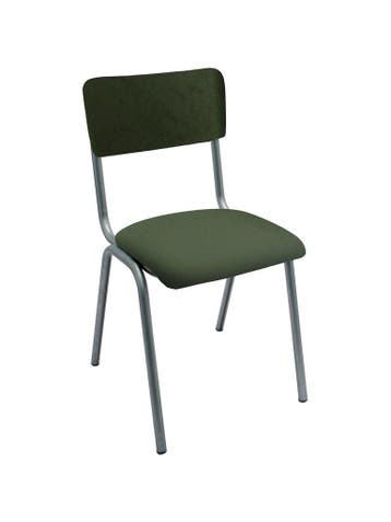 Stoel Old School - Stapelbaar - Vintage Metal - Donkergroen, Verzenden, Nieuw in verpakking