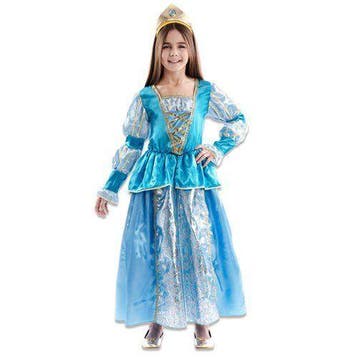 Prinsessenjurk blauw, Verzenden, Nieuw, Feestartikel