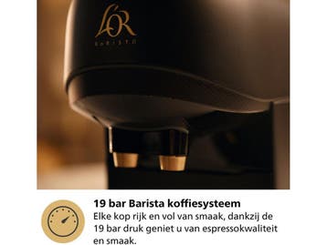 LOR Barista Absolu - Koffiemachine voor capsules - 19 bar -, Witgoed en Apparatuur, Koffiezetapparaten, Verzenden, Zo goed als nieuw