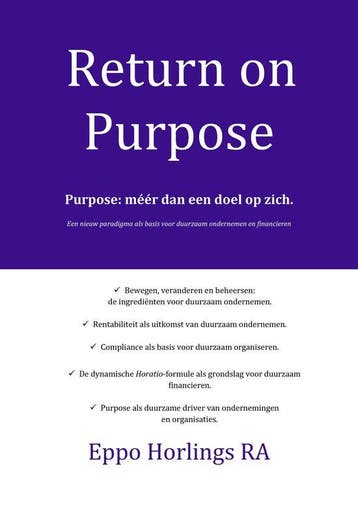 9789082109405 Return on Purpose Eppo Horlings, Verzenden, Nieuw, Eppo Horlings