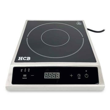 HCB Inductie kookplaat - 2,7 kW - 230V - RVS, Verzenden, Nieuw in verpakking