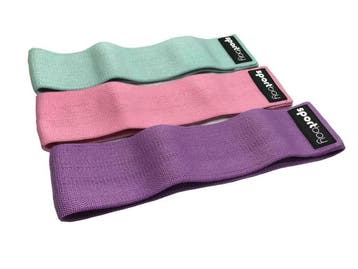 Weerstandsbanden Set - Booty Bands -Fitness Elastieken 3 stk, Sport en Fitness, Ophalen, Nieuw, Rug, Overige typen