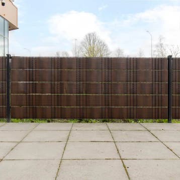 vidaXL Balkonschermen 10 st 255x19 cm poly rattan bruin en, Verzenden, Nieuw
