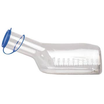 Urinaal, urinefles, hoekig, steriliseerbaar voor mannen, Diversen, Verpleegmiddelen, Verzenden, Nieuw