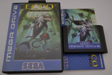 Ecco The Dolphin - The Tides Of Time (MD CIB), Spelcomputers en Games, Games | Sega, Verzenden, Zo goed als nieuw