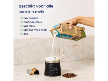 Safecourt Kitchen Glazen Melkopschuimer - Elektrische, Verzenden, Nieuw